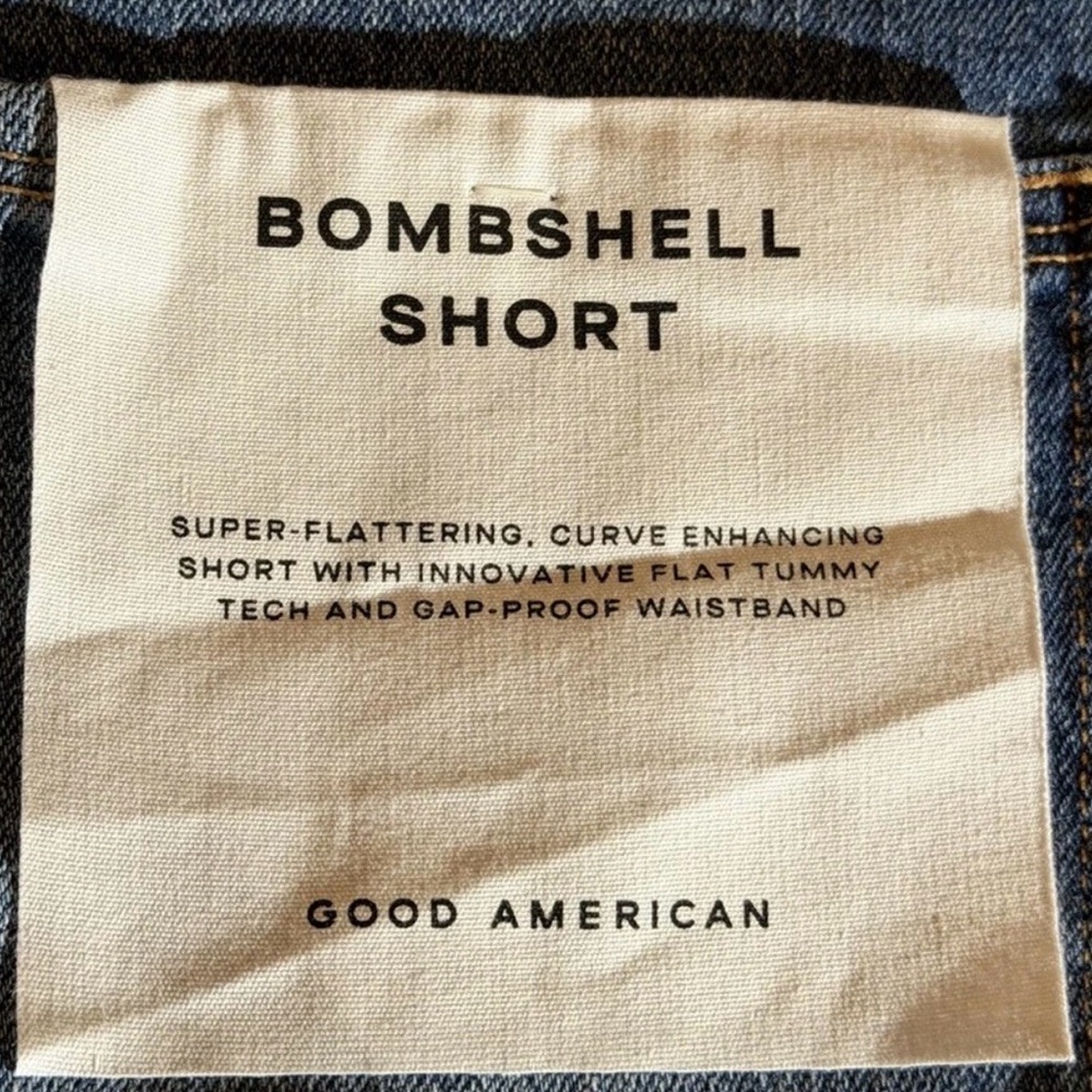 Good American Indigo Denim Shorts size 10/30 - Picture 4 of 5